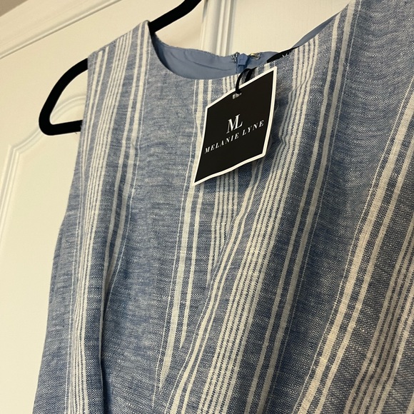 Melanie Lyne Blue & White Striped Dress - Picture 3 of 7